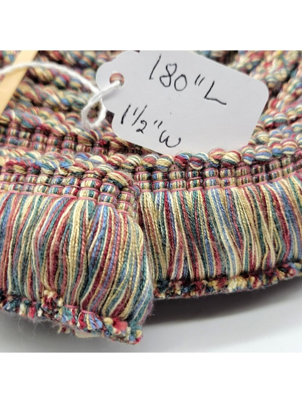 Vintage Conso Multicolor Brush Fringe Trim 5 Yds L x 1.5" W